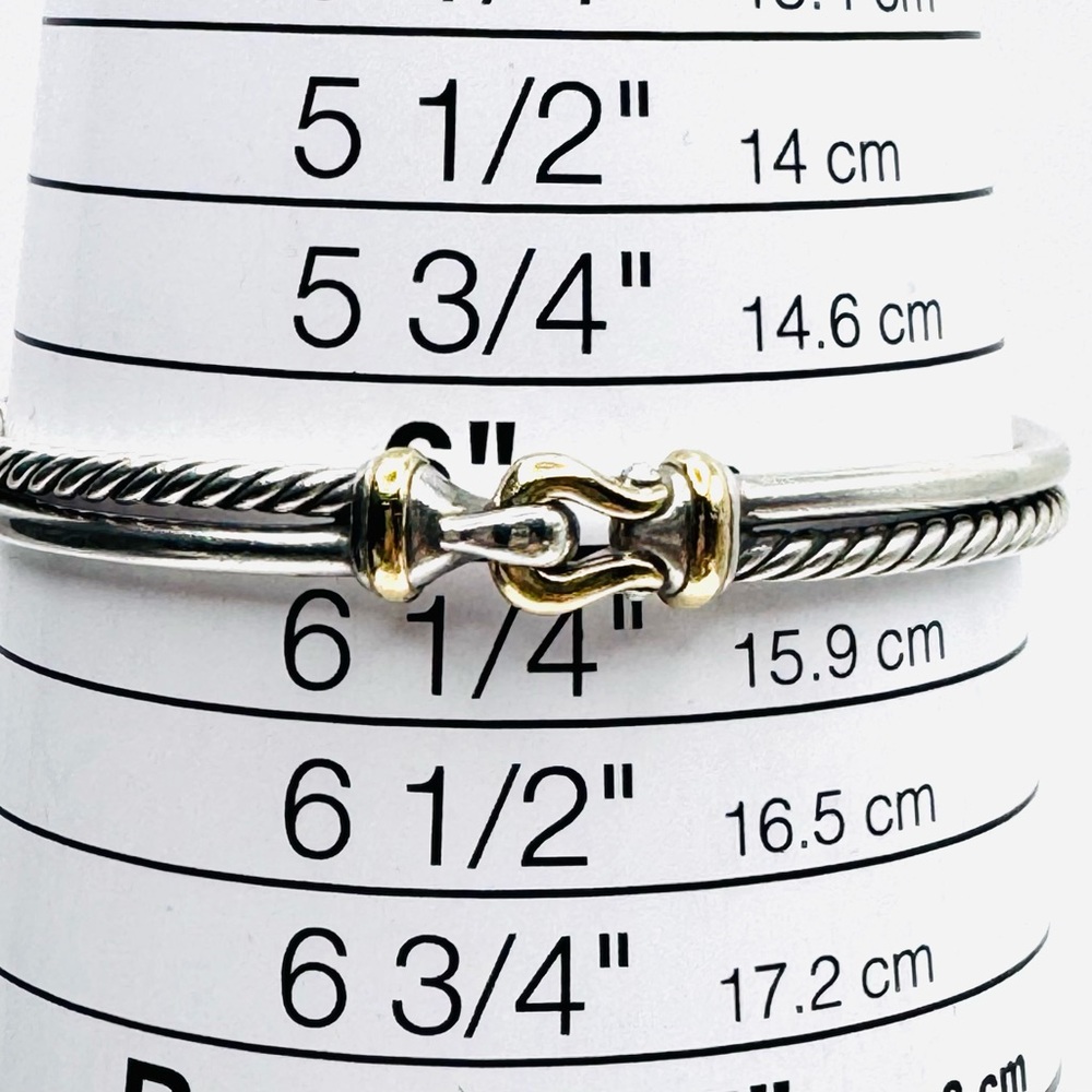 David Yurman Crossover Bracelet With 18k Gold - Picture 7 of 7
